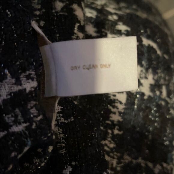 Chico's Gray Metallic Fringe Boucle Jacket 3/L - Picture 14 of 16